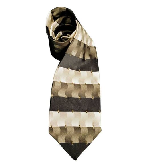 Tie Silk Luxury Neutral Business Professional or Dress Necktie - Picture 10 of 10